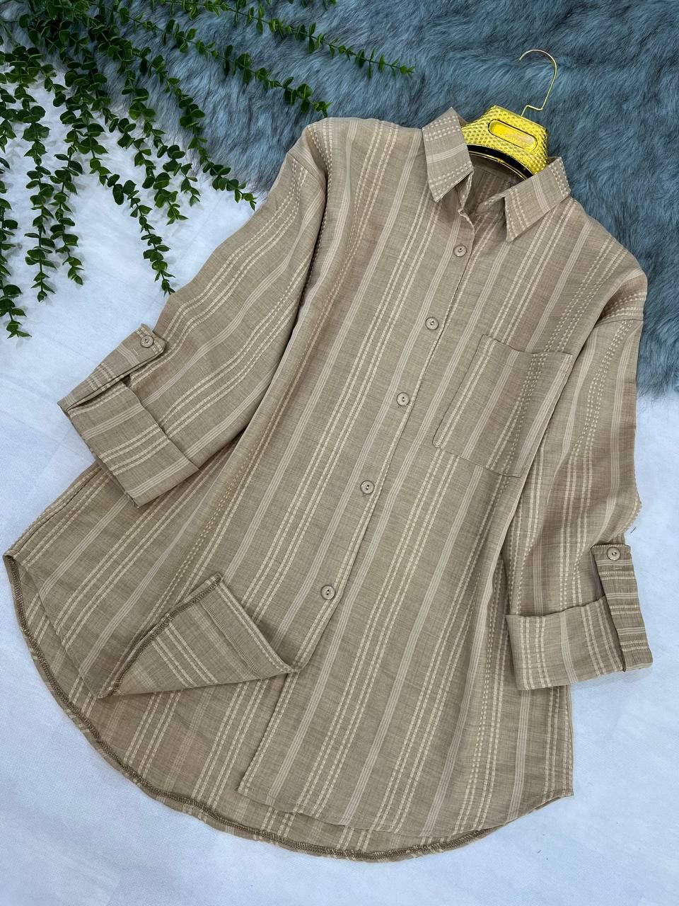 شومیز کوک دوزی قواره دار مناسب سایز ۴۲ الی ۴۸